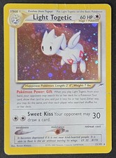 SWIRL Light Togetic 15/105 Neo Destiny Holo Rare WoTC Pokémon TCG 2000 HP/DMG picture