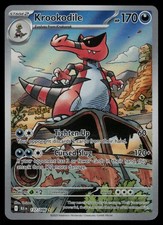 Krookodile 137/086 Illustration Rare - Pokemon Black Bolt Holo NM picture