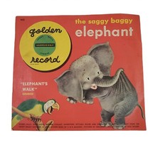 Vintage Golden Records The Saggy Baggy Elephant 45rpm Unbreakable Untested picture