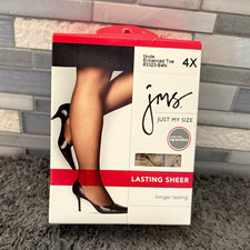 Just My Size Women’s Sheer Nude Pantyhose Enhanced Toe Plus Size  picture