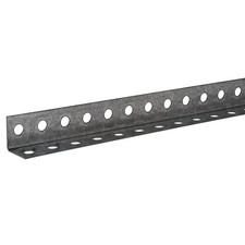 1-1/4 In. X 8 Ft.-16 Gauge Thick Zinc Plated Perforated Steel Angle Metal Stock picture