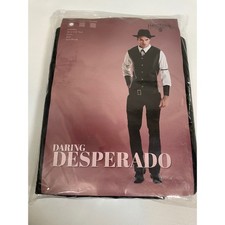NEW Hauntlook Daring Desperado Men's Medium Cowboy Outlaw Halloween Costume picture