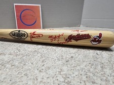 Cleveland Indians Guardians MLB 15x's Autographed Louisville Slugger 18