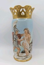 Bavaria P.S. A.A. Vase signed Andrews Neoclassic Mythology Reticulated crown 8