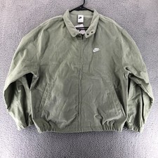 Nike Mens Size Large Sportswear Club Corduroy Harrington Jacket Green FZ0631-370 picture