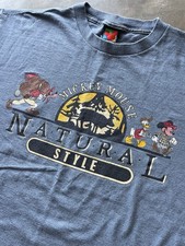 Vtg 90s Mickey Unlimited Natural Style Men’s Cotton Tshirt Disney picture