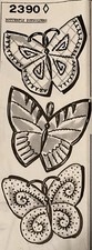 S2390 Vintage Pretty Butterfly Potholders pattern to sew/embroidery (repro) picture