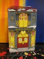 Snack Depot Ashdon Farms Christmas Village House Tin Canister with Lid picture