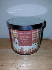 Aldi x Kirkton House Toasted Pumpkin Pecan 3 Wick Candle NEW picture