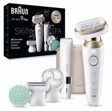 Braun Silk-épil 9 Flex SkinSpa Epilator Beauty Set + 8 Accessories No Box NEW picture