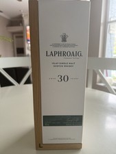 Laphroaig 30 year Old Islay Malt Whisky  Empty Bottle in Wooden Box picture