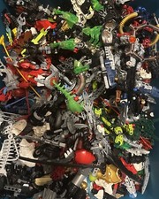 Lego 100 Random Bionicle Technic and/or Hero Factory Pieces Parts Bulk With Mask picture
