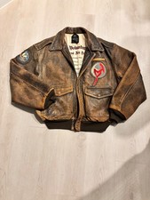 mens avirex leather jacket picture
