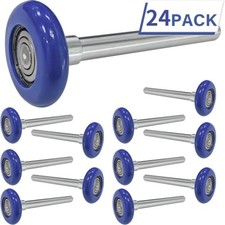 24 Quiet Garage Door Rollers Nylon Door Wheels Replacement With 6200ZZ Bearing picture