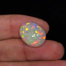 7.25 Ct Natural Multicolor Fire Opal Oval Cabochon AAA+ Australian Gemstone picture
