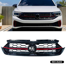 For 2022 2023 2024 VW Volkswagen Jetta Grill Front Bumper Grille W/ Red Trim picture