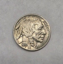 1937-P Buffalo Nickel Double Die Obverse AReverse  XF-AU  Condition. (FH) picture