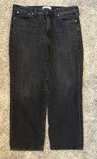 Men’s Madewell 1991 Loose Straight Black 34x30 Jeans picture