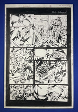 Bloodshot #8 page 16 vs X-O Manowar Valiant Acclaim Comics VH2 Original Art 1998 picture