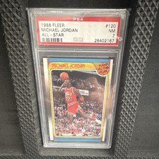 Fleer 1988-89 Michael Jordan All-Star Team #120 Chicago Bulls PSA 7 picture