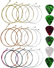 Cuerdas de guitarra acústica 3 juegos de 6 cuerdas de guitarra de acero repuesto picture