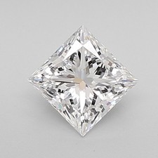 IGI Certified 1.07 Ct PRINCESS Cut Lab Grown CVD Diamond D Color VVS2 Clarity picture