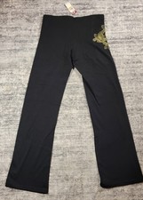 Vintage RARE Metal Mulisha Maidens Monarch Yoga Pants Black Size Small NWT Y2K picture