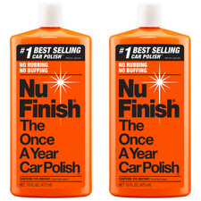 Nu Finish Once a Year Car Polish 16 oz Bottle 2-Pack picture