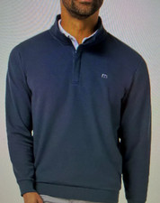 Travis Mathew Cloud Quarter Zip 2.0 Men's Large,Navy, New 2026 picture