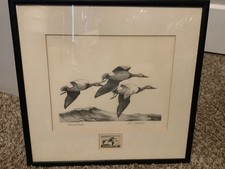 GORGEOUS FIRST EDITION 1965 FEDERAL  DUCK STAMP & PRINT RON JENKINS picture