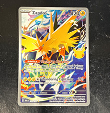 Pokemon TCG Zapdos Scarlet & Violet 151 133/128 IR Full Art Holo EN HP120 picture