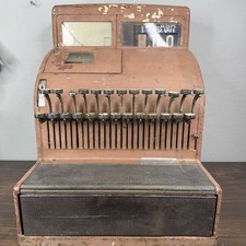 1950's Antique National Cash Register With Many Keys picture