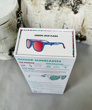 NEW Goodr UNION JACK FLASH OG No Slip English Rolling Stones RARE Sunglasses picture