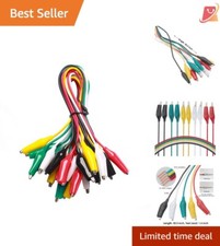 Lightweight 10-Piece  Lead Set with Strong Alligator Clips & Color Variety picture