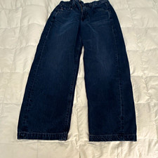 AG-ED Denim Women's Blue High Rise Barrel Jeans Dark Wash Regular Fit 23 picture