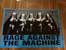 RARE RAGE AGAINST THE MACHINE NUNS WITH GUNS POSTER vtg Funky 1997 TOM MORELLO picture