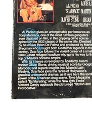 MCA Universal Scarface VHS Hi-Fi Dolby Surround Al Pacino Rare Blue Mark NM picture
