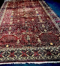 19’ X 11’ STUNNING  ANTIQUE MASTERPIECE ARMENIAN KER MAN ORIENTAL CARPET RUG picture