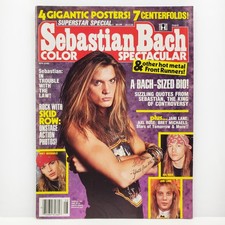 Sebastian Bach Magazine Posters Vintage 1990 Skid Row Axl Rose Bret Michaels 90s picture