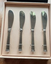 Grace’s Teaware Cocktail Knives / Spreader Set of 4 Silver Plated Gift Boxed picture