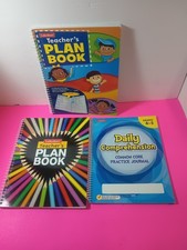Lakeshore Teacher's (2) Plan Book Lot + Daily Comprehension Practice Journal  picture