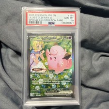 Pokemon Lillie's Clefairy Ex Journey Together Special Illustration #184 PSA 10 picture