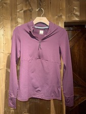 PrAna Women’s Ice Flow Half Zip Pullover XS Mulberry Purple NWT $110 picture
