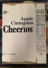 EXTREMELY RARE Apple Cinnamon Cheerios TEST Box 