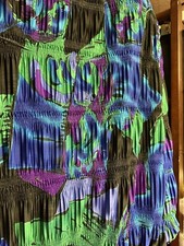 Vintage A.D.S Jacket. Gorgeous Vibrant With Unique Texturing size large picture