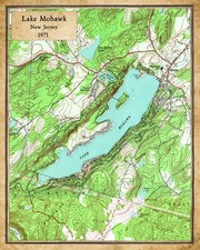 1971 Map of Lake Mohawk Sussex County New Jersey picture