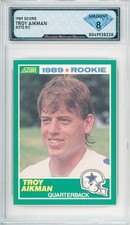 1989 Score TROY AIKMAN #270 Rc 💎 DSG 8 NM/Mint picture