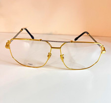FRED FG50013U Vintage Gold Metal Full Rim Eyeglass Frames 62-13-140 Italy picture
