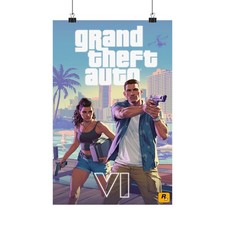 Grand Theft Auto VI 6 Poster Video Game Advertising Ad Print Wall Art 11x17” picture
