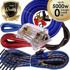 Complete 8000W 0 Gauge Car Amplifier Installation Wiring Kit Amp OFC Copper picture